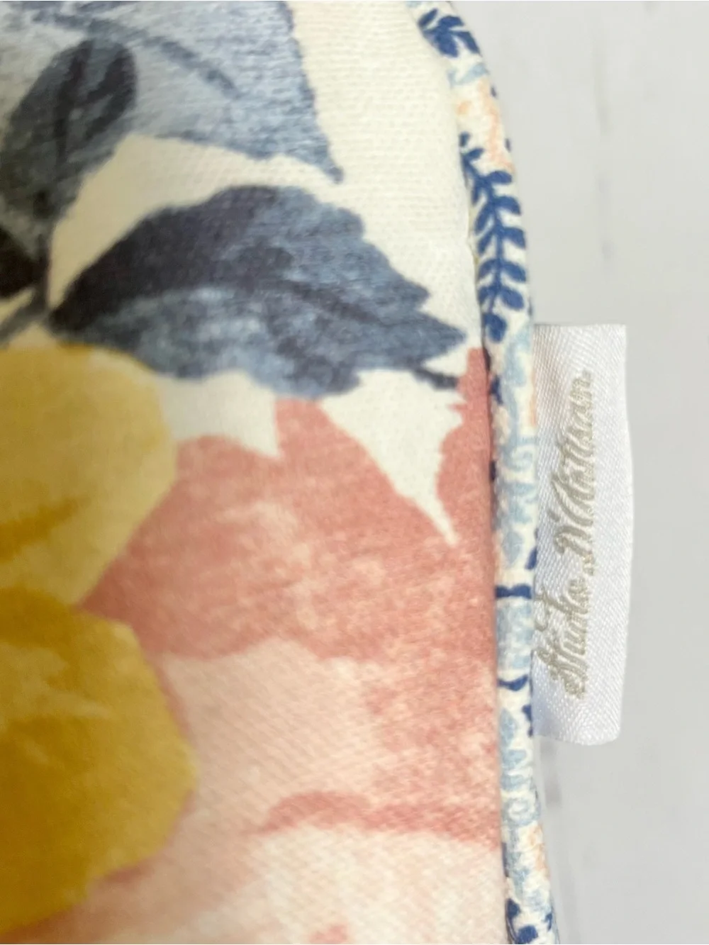 Studio D’Artisan Floral Medallion Reversible Throw Pillows Set of 2 Blush Blue